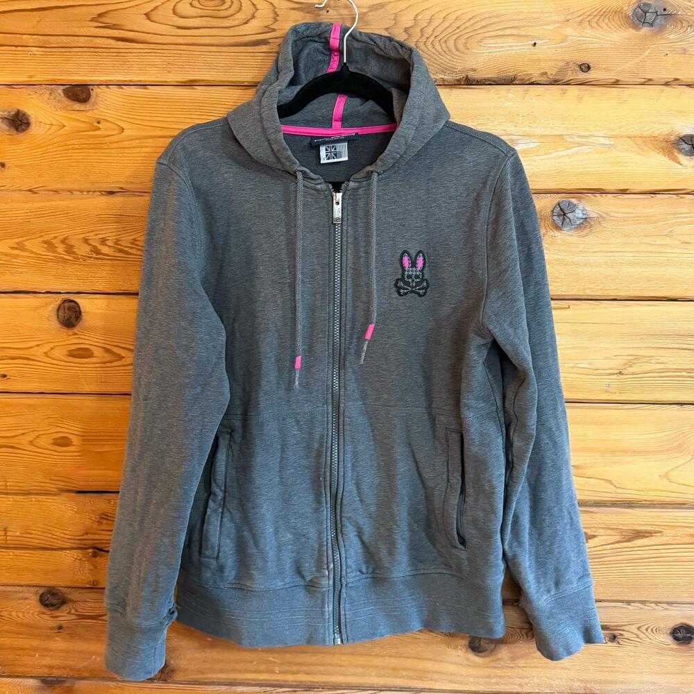 Psycho Bunny Drake Full Zip Hoodie Men's  Size Small